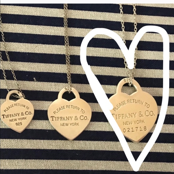 Tiffany & Co. Jewelry - Tiffany&co LARGE Rare heart tag necklace